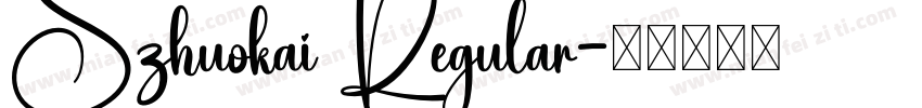 Szhuokai Regular字体转换